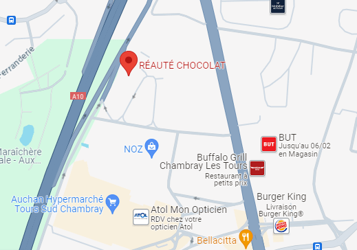 ou trouver Reaute Chocolat
17 rue Henry Potez
37170 Chambray les Tours
A cote du V and B